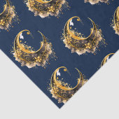 黒と金ゴールド三日月パターンハロウィーン 薄葉紙 (詳細)