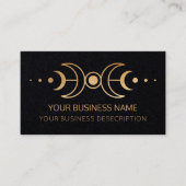 黒と金ゴールド三月 名刺 (正面)