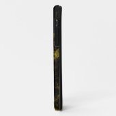 黒と金ゴールド大理石カスタム製の電話ケース Case-Mate iPhoneケース (裏面/左)