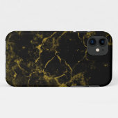 黒と金ゴールド大理石カスタム製の電話ケース Case-Mate iPhoneケース (裏面(横))