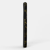 黒と金ゴールド大理石カスタム製の電話ケース Case-Mate iPhoneケース (裏面/右)