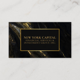 黒と金ゴールド大理石プロフェッショナル名刺 名刺