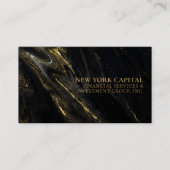 黒と金ゴールド大理石プロフェッショナル名刺 名刺 (正面)