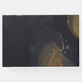 黒と金ゴールド大理石 ゲストブック (裏面)