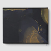 黒と金ゴールド大理石 ゲストブック (裏面)