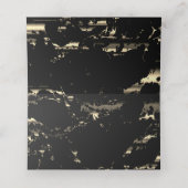 黒と金ゴールド大理石 プレイスカード (内部開封)