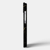黒と金ゴールド大理石 Case-Mate iPhoneケース (裏面 / 左)