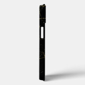 黒と金ゴールド大理石 Case-Mate iPhoneケース (裏面 / 右)