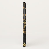 黒と金ゴールド大理石iPhone / iPadケース Case-Mate iPhoneケース (裏面/左)