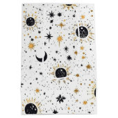 黒と金ゴールド天日月星 ミディアムペーパーバッグ (裏面)