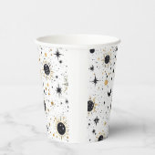 黒と金ゴールド天日月星 紙コップ (右)