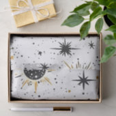 黒と金ゴールド天日月星 薄葉紙 (ギフト)