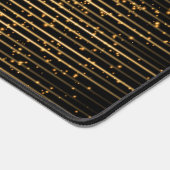 黒と金ゴールド射撃、 発砲星 デスクマット (コーナー)