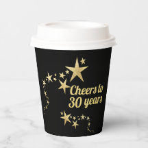 黒と金ゴールド星応援30年誕生日