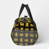 黒と金ゴールド格子 ダッフルバッグ (右)