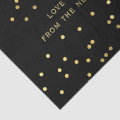 黒と金ゴールド紙吹雪ありがとうティッシュペーパー 薄葉紙 (詳細)