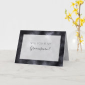 黒と金ゴールド結婚の カード (黄色い花)