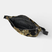 黒と金ゴールド装飾品 ファニーパック (見開き)