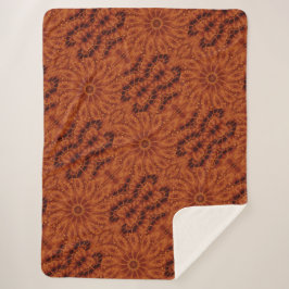 黒と金ゴールド野花6 シェルパブランケット