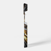 黒と金ゴールド電話iPhone保護電話ケース iPhoneケース (左側面)