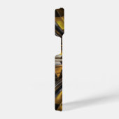 黒と金ゴールド電話iPhone保護電話ケース iPhoneケース (右側面)