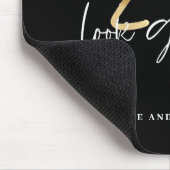 黒と金ゴールド21歳のバースデモダンィスクスタイリッシュ マウスパッド (コーナー)