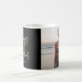 黒と金ゴールド21歳の誕生日のスクリモダンプト写真 コーヒーマグカップ (中央)