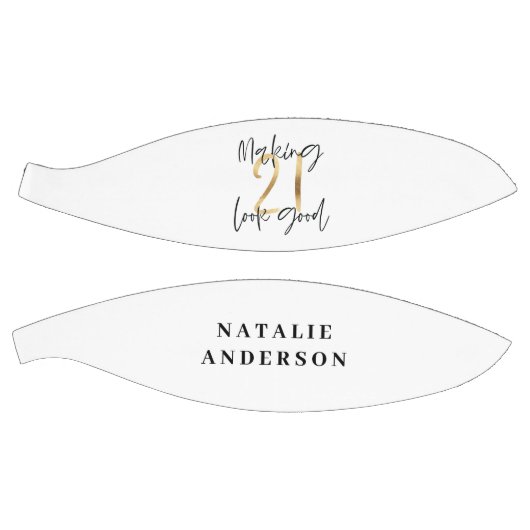 黒と金ゴールド21歳の誕生日モダンスクリスタイリッシュプト バスケットボール (パネル)