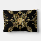 黒と金ゴールド アクセサリーポーチ (裏面)