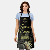 黒と金ゴールド。 エプロン (着用した状態)