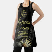 黒と金ゴールド。 エプロン (インサイチュ)