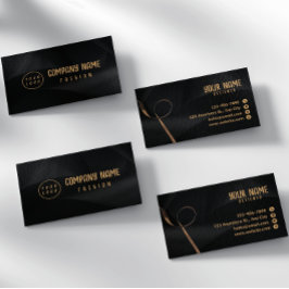 黒と金ゴールド エレガント 名刺