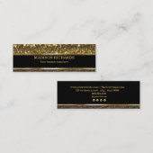 黒と金ゴールド コーリングカード (正面/裏面)