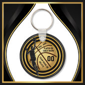 黒と金ゴールド、シーズンバスケットボールギフトの終わり、 キーホルダー