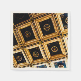 黒と金ゴールド スタンダードカクテルナプキン