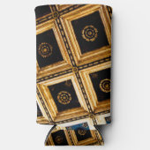 黒と金ゴールド スリム缶クーラー (正面)