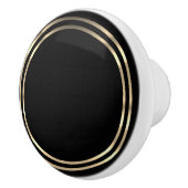 黒と金ゴールド セラミックノブ (右)