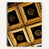 黒と金ゴールド ノートブック (正面)