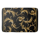 黒と金ゴールド バスマット (正面)