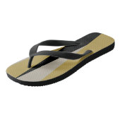 黒と金ゴールド ビーチサンダル (アングル)