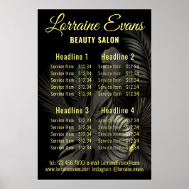 黒と金ゴールド ポスター