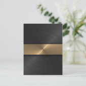 黒と金ゴールド ポストカード (スタンド正面)