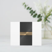 黒と金ゴールド ポストカード (スタンド正面)