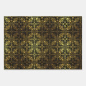 黒と金ゴールド ラッピングペーパーシート (正面3)