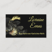 黒と金ゴールド。 名刺 (正面)