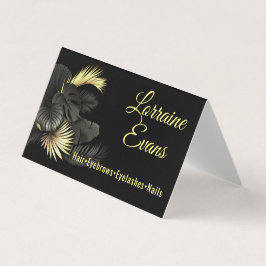 黒と金ゴールド。 名刺