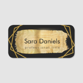 黒と金ゴールド 名札