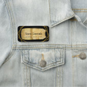 黒と金ゴールド 名札 (インサイチュ)