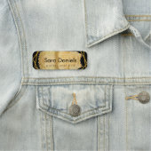 黒と金ゴールド 名札 (インサイチュ)