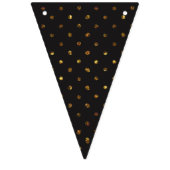 黒と金ゴールド「愛」ガーランド国旗のバナー バンティングフラッグ (第3の旗)